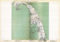 Plate 008, Cape Cod, Barnstable, Provincetown, Truro, Wellfleet, Eastham, Massachusetts State Atlas 1891
